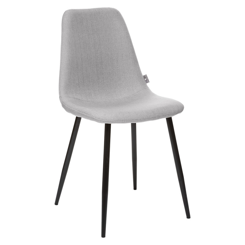 Chaise style Vintage pieds métal noir "Nathalia" Atmosphera