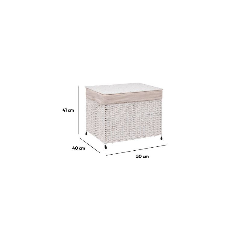 Coffre De Rangement Enfant Atmosphera For Kids - Blanc, Dimensions 58x48x38 Cm - 6