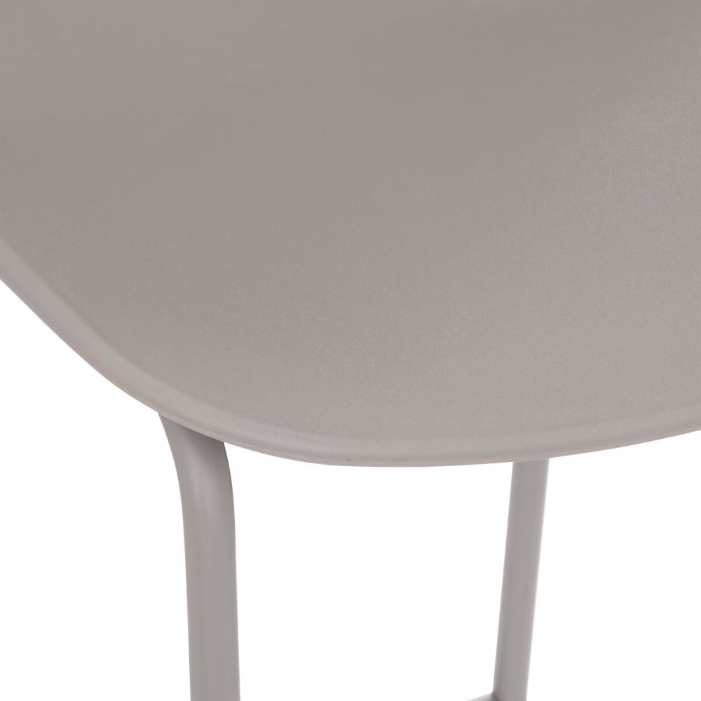Tabouret bar déco velours Kara Atmosphera - Couleur: Gris