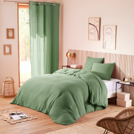 Parure de couette "Noah" Gaze de Coton 260 x 240 pour lit 2 Places "King Size" 160 à 180 cm