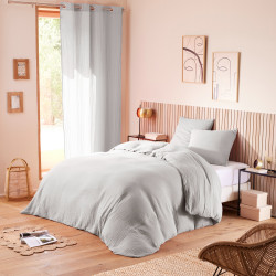 Parure de couette "Noah" Gaze de Coton 240 x 220 pour lit 2 Places 140 à 160 cm