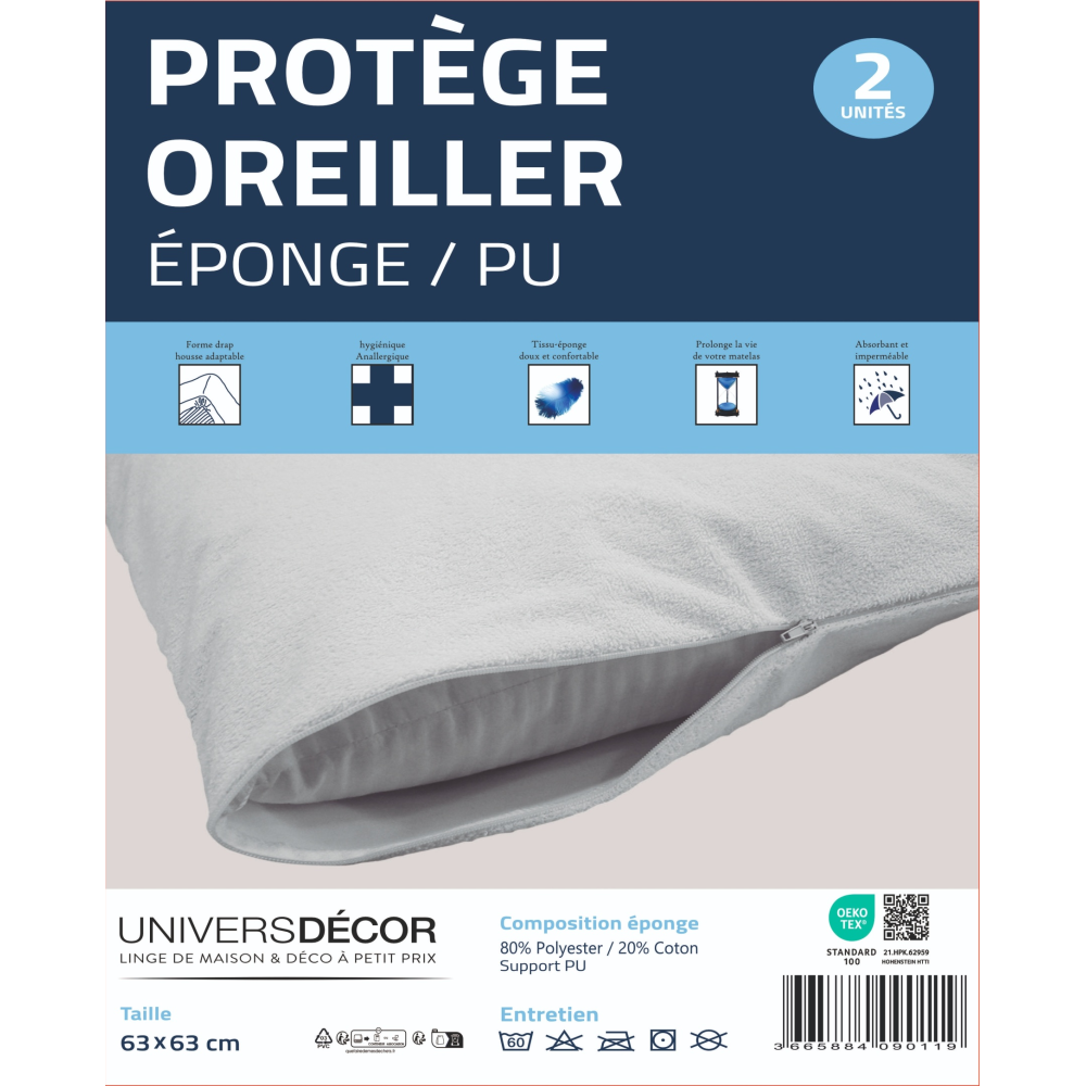 Bed'Ore Protège-matelas 100 % imperméable en coton éponge - Jupe