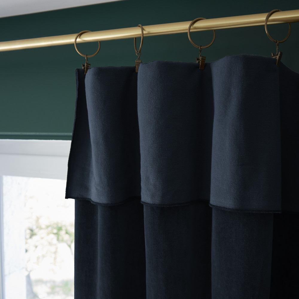 2 Attaches Rideau Style Noeud - Gris 52cm - Pour Porte Et Fenêtre - Déco Maison Facile