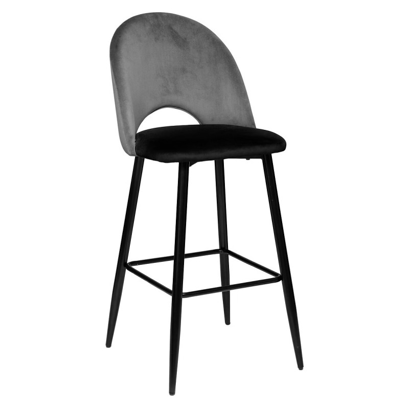 Tabouret bar déco velours "Kara" Atmosphera