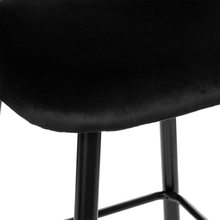 Tabouret bar déco velours "Kara" Atmosphera