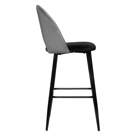 Tabouret bar déco velours "Kara" Atmosphera