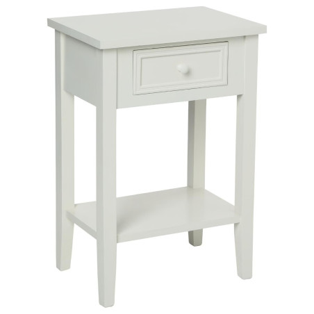 Lot de 2 tables de chevet 1 tiroir "Charme" Blanc Atmosphera
