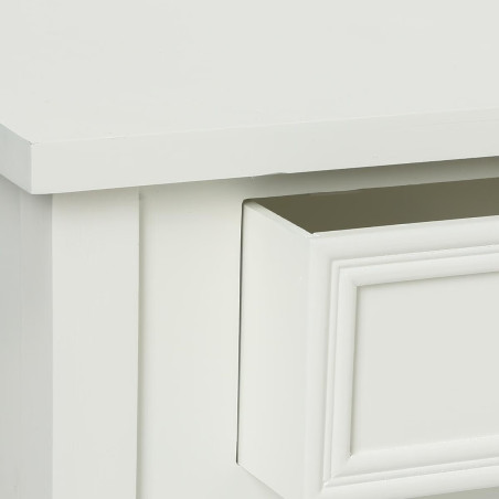 Lot de 2 tables de chevet 1 tiroir "Charme" Blanc Atmosphera