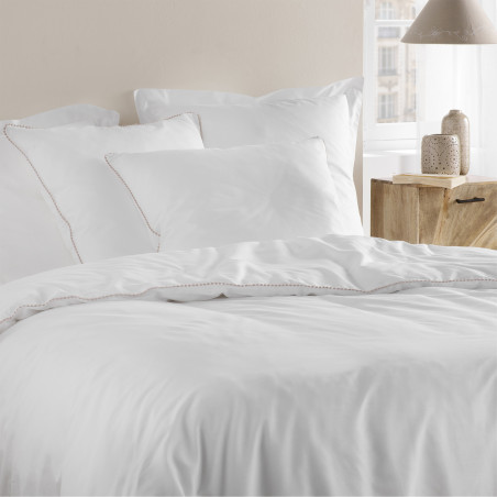 Parure de couette "Noémie" - 100% Coton / 57 Fils/cm² - Toutes dimensions