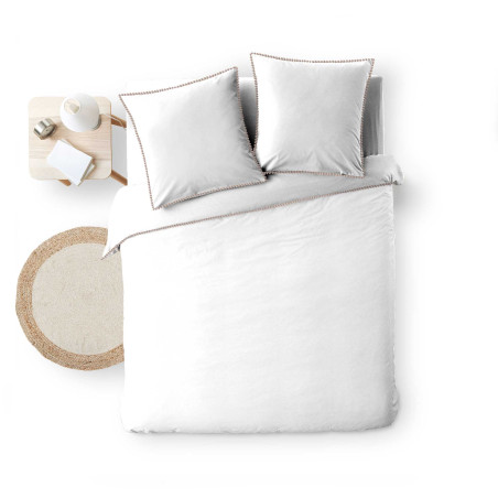 Parure de couette "Noémie" - 100% Coton / 57 Fils/cm² - Toutes dimensions