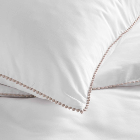 Parure de couette "Noémie" - 100% Coton / 57 Fils/cm² - Toutes dimensions