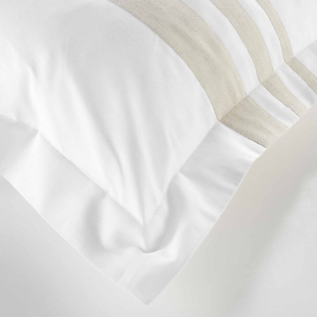 Parure de couette "Margaux" - 95% Coton / 5% Lin / 57 Fils/cm² - Toutes dimensions