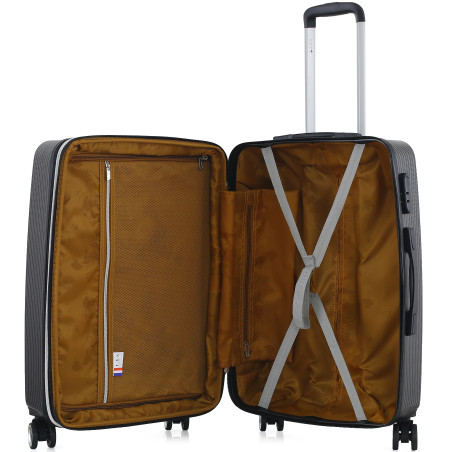 Lot de 3 valises Extensible Rigide Trolley Polycarbonate - LYS Paris 379/3