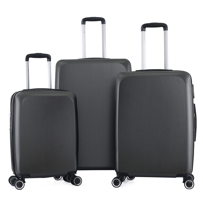 Lot de 3 valises Extensible Rigide Trolley Polycarbonate - LYS Paris 379/3