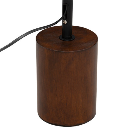 Lampadaire droit bois foncé "Auréa" Atmosphera