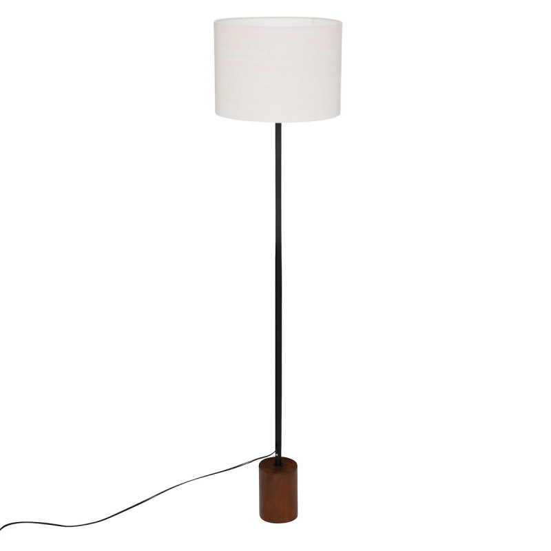 Lampadaire droit bois foncé "Auréa" Atmosphera