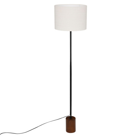 Lampadaire droit bois foncé "Auréa" Atmosphera
