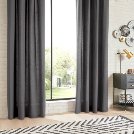 Lot de 2 rideaux d'ameublement "Anjali" en Coton 135 x 240 cm Atmosphera