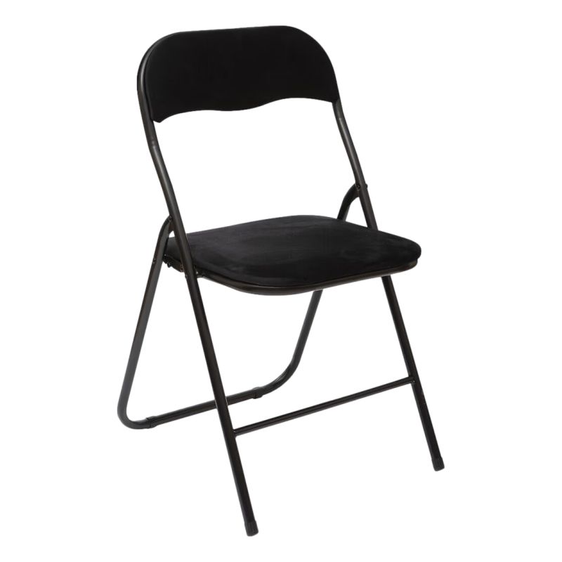 Chaise pliante en velours "Easy" Atmosphera