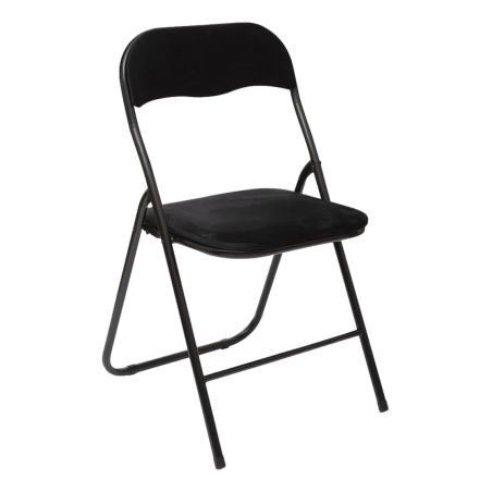 Chaise pliante en velours "Easy" Atmosphera