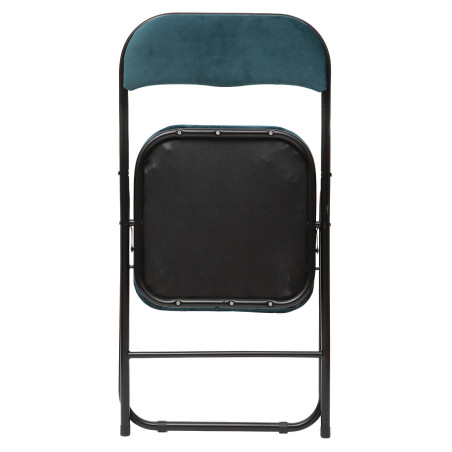Lot de 4 chaises pliante en velours "Easy" Atmosphera