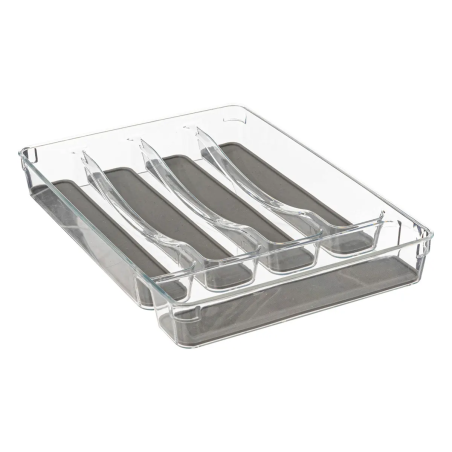 Ménagère 24 pièces "Loma inox" avec rack Secret de gourmet