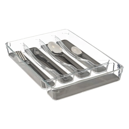 Ménagère 24 pièces "Loma inox" avec rack Secret de gourmet