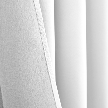 Rideaux Occultants Phoniques Et Thermiques – Lot De 2, Doublure Polaire, 100% Opaque, Galon Fronceur – Couleur Terracotta