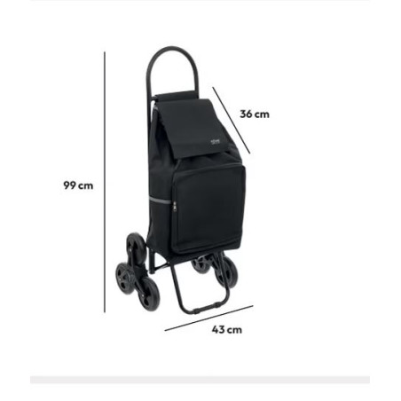 Chariot de marché 6 roues "Nomade" avec poche isotherme intégrée  Atmosphera