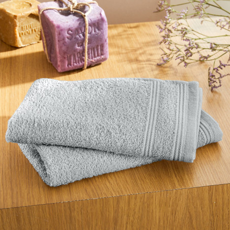 Lot de 6 serviettes invité éponge "Spa" 30 x 50 cm / 400 gr/m²
