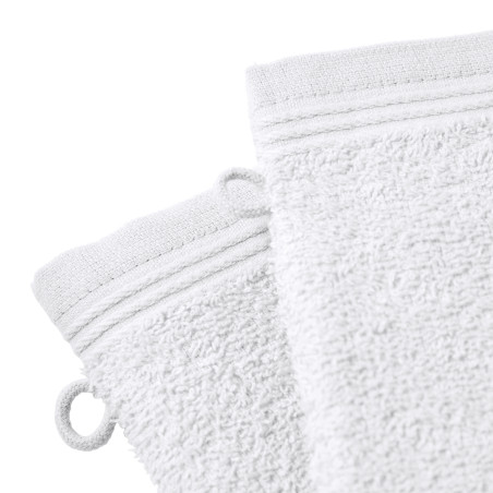 Lot de 6 gants de toilette éponge "Spa" 15 x 21 cm / 400 gr/m²