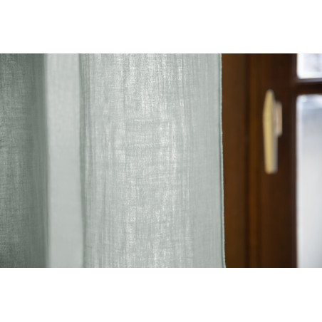 Rideau ajustable + 8 anneaux pince "Gaïa" 140 x 300 cm "Gaze de Coton" l'Effet Papillon