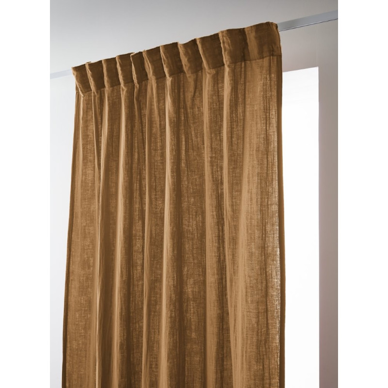 Rideau galon fronceur "Gaïa" 140 x 240 cm "Gaze de Coton" l'Effet Papillon