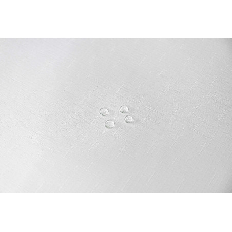 Nappe enduite avec traitement antitache Blanc rectangulaire 145 x 240 cm