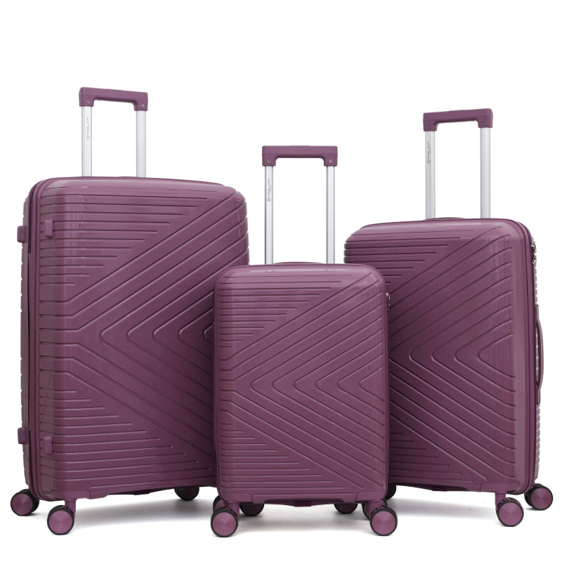 Lot de 3 valises Polypropylène "Travel Light" - LYS Paris 2551/3