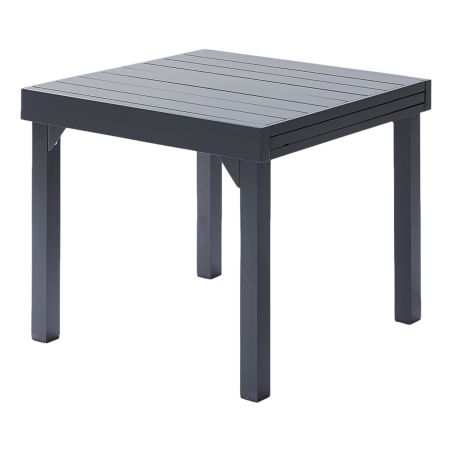 Salon de jardin Ensemble Modulo T 4 / 8  + F 4 Full Alu Gris Wilsa Garden