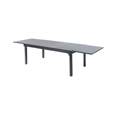 Salon de jardin Ensemble Modulo T 8/12 + F 8 Alu Gris Wilsa Garden