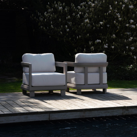 Salon de jardin bas en aluminium Calarossa Wilsa Garden