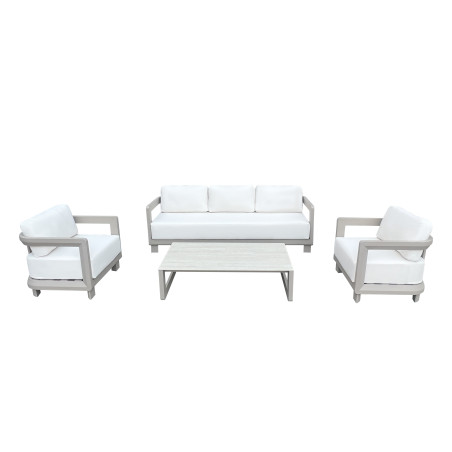 Salon de jardin bas en aluminium Calarossa Wilsa Garden