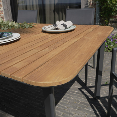 Salon de jardin en aluminium bois Piana Wilsa Garden