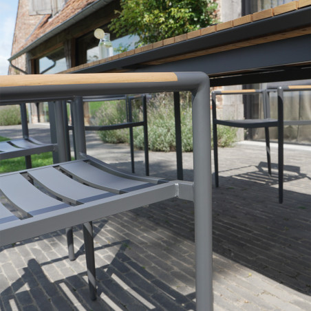 Salon de jardin en aluminium bois Piana Wilsa Garden