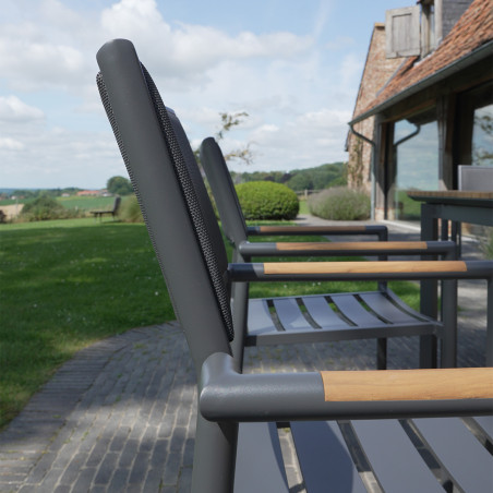 Salon de jardin en aluminium bois Piana Wilsa Garden