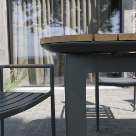 Salon de jardin en aluminium bois Piana Wilsa Garden