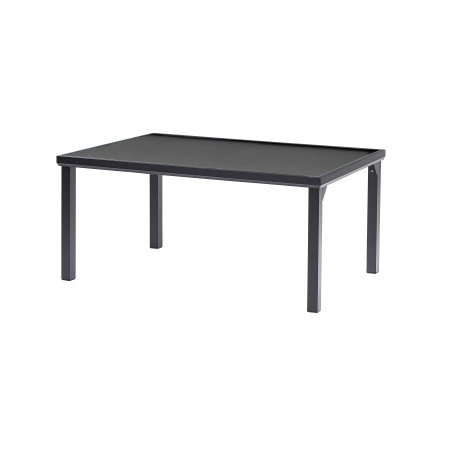 Salon de jardin en aluminium et verre Black Edition 6 places Wilsa Garden