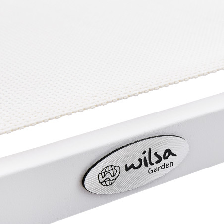 Salon de jardin en aluminium Blanc Barset Wilsa Garden