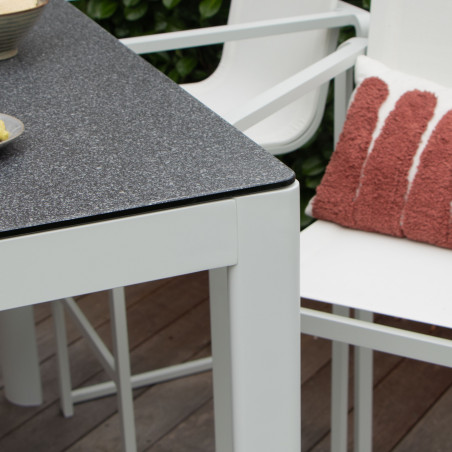 Salon de jardin en aluminium Blanc Barset Wilsa Garden
