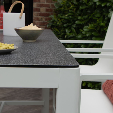Salon de jardin en aluminium Blanc Barset Wilsa Garden