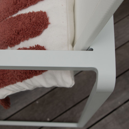 Salon de jardin en aluminium Blanc Barset Wilsa Garden