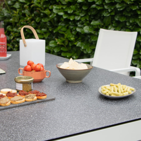 Salon de jardin en aluminium Blanc Barset Wilsa Garden