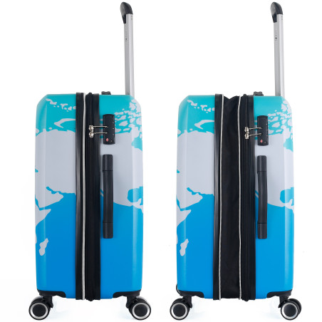 Lot de 3 valises Extensible Polycarbonate - LYS Paris 380/3